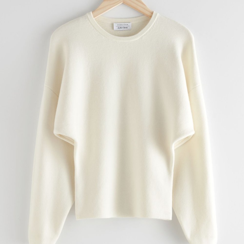 & Other Stories Sculptural Silhouette Sweater NWT